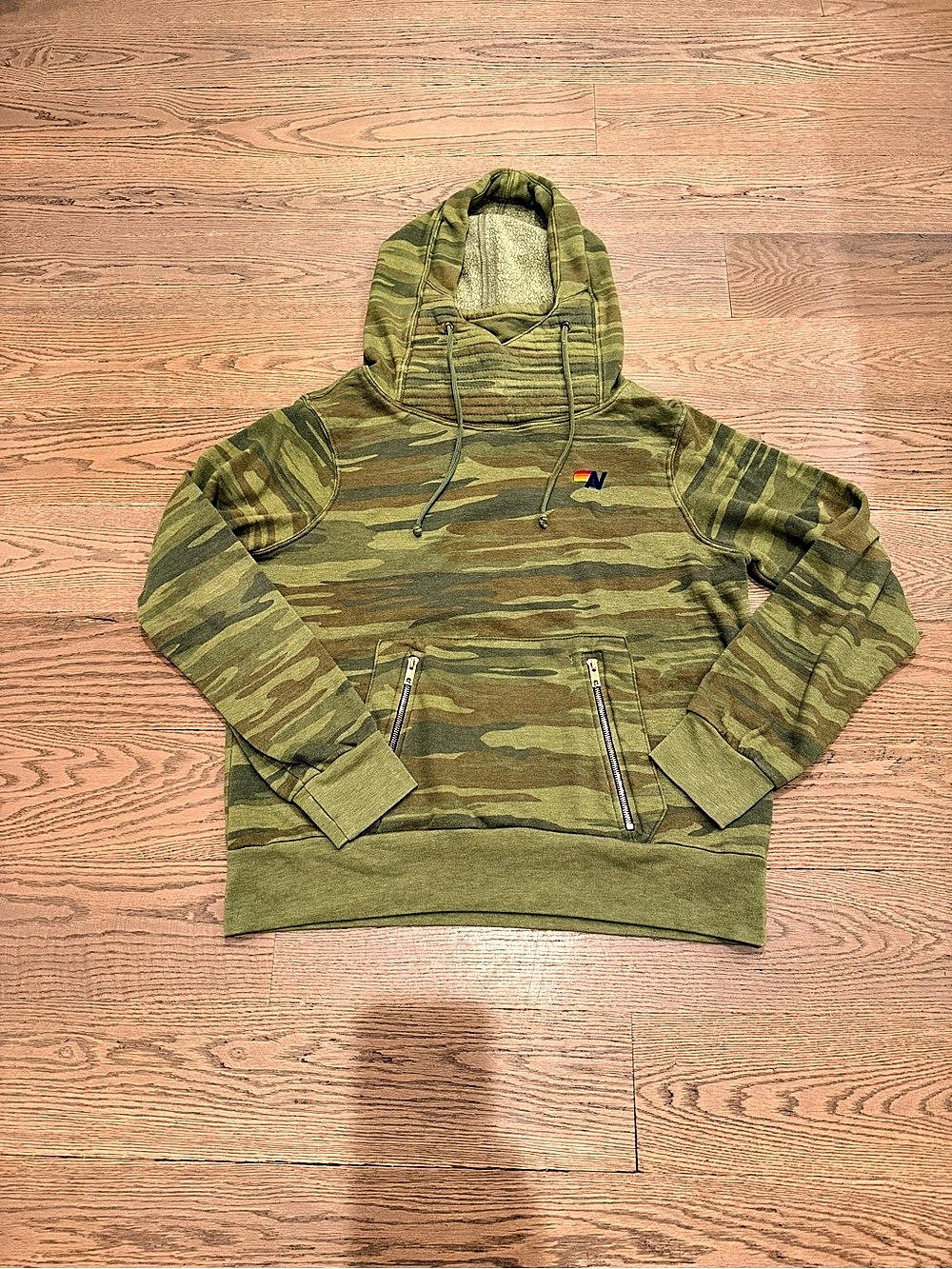 Aviator Nation Ninja Pullover Hoodie Camo Green & Brown